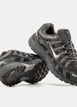 Стильні кросівки nike p-6000 brown grey
