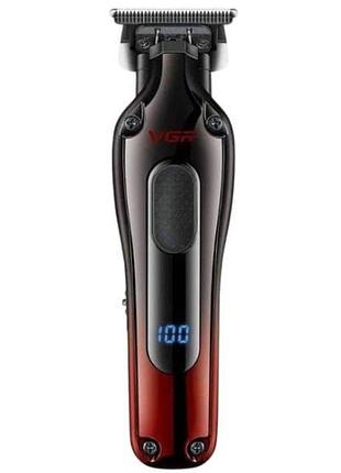 Тример 4 змінні насадки vgr v-998 red чорний з червоним top shop ua_