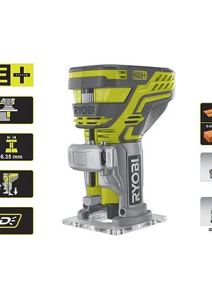 Фрезер кромочный аккумуляторный ryobi r18tr-0 one+