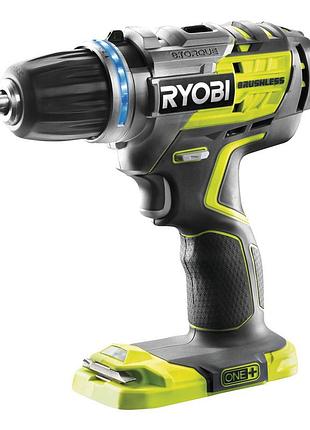 Бесщеточная аккумуляторная дрель-шуруповерт 18в ryobi r18ddbl-0 one+