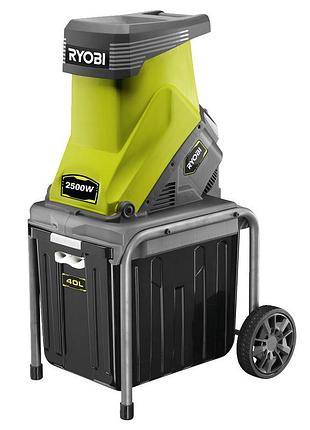 Электрический измельчитель веток 2500w, ryobi rsh2545b, максимальный диаметр ветвей 45 мм