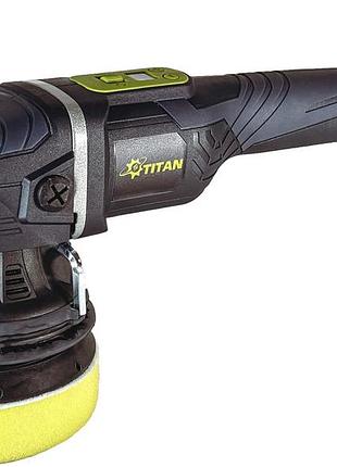 Аккумуляторная эксцентриковая полировальная машина 21в, titan tda1521b-core brushless