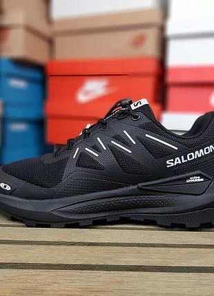 Чоловічі кросівки salomon elixir activ чорні з білим