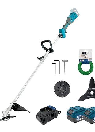 Аккумуляторная коса profi-tec pgt9520 set224vx powerline (2×pt2040vx (4.0 ач), зарядное устройство)