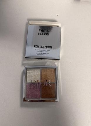 Палетка хайлайтеров dior glow pallete /палетка діор
