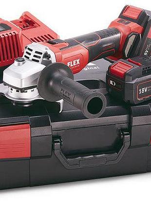 Flex l 125 18.0-ec/5.0 set, аккумуляторная угловая шлифовальная машина accuflex 18,0 в, 125 мм