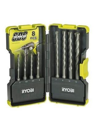 Набор буров sds plus 8 предметов ryobi rak08sds