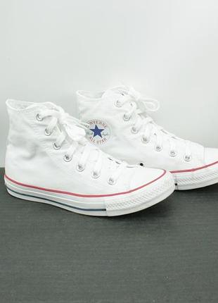 Високі білі кеди convers