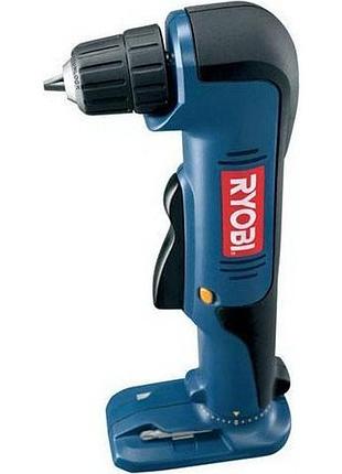 Аккумуляторная угловая дрель 18в ryobi cap1801m