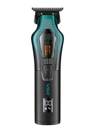 Тример з led-дисплеєм та 3 змінними насадками vgr v-997 vector motor чорний із зеленим top shop ua_
