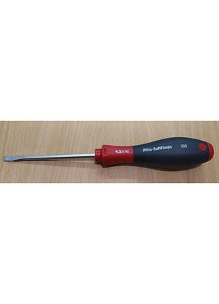 Отвертка прямой шлиц wiha softfinish sl4.5x90