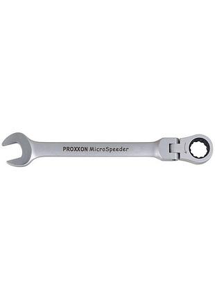 Proxxon 23049, ключ microspeeder с обгонной муфтой и поворотной на ±90° головкой, 12 мм