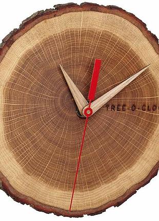 Часы настенные из дуба tfa tree-o-clock 60304608