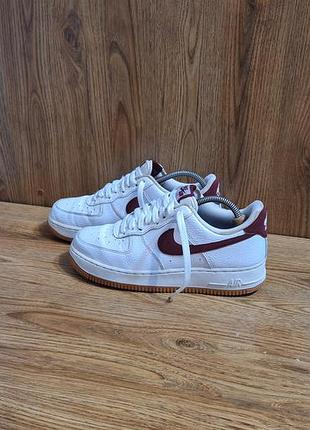 Кроссовки nike air force 1 low team red gum форсы