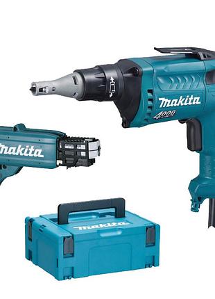 Мережевий шупуповерт для гіпсокартону makita fs4000jx2