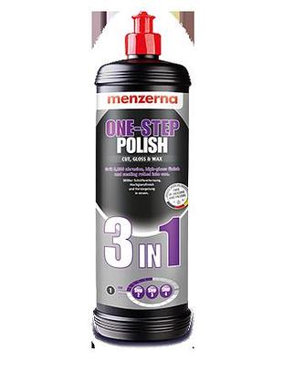 Универсальная полировальная паста menzerna one-step polish 3 in 1 cut, gloss & wax, 1л