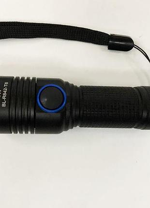 Фонарь ручной мощный bailong r482/r842-t6, подствольный фонарик, ft