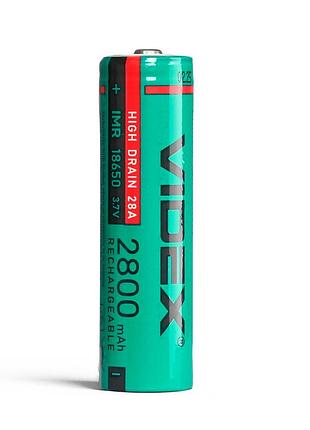 Акумулятор videx 18650 (високотоковий) 20 a 2800 mah bulk/1шт ft