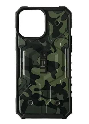 Чехол ударопрочный uag new ≤finder magsafe for iphone 14 pro max army green