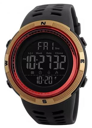 Часы наручные мужские skmei 1251 gold_red