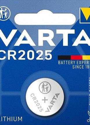 Батарейка varta cr 2025 lithium блістер 1 шт ft