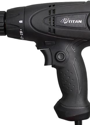 Мережевий дриль-шурупокрут titan pds300re