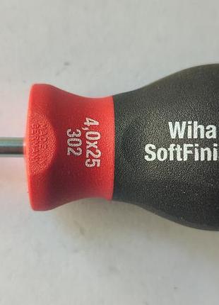 Отвертка wiha 4,0х25 softfinish
