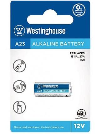 Батарейка westinghouse remote control a23 12v alkaline, лужна, 1 шт у блістері ft