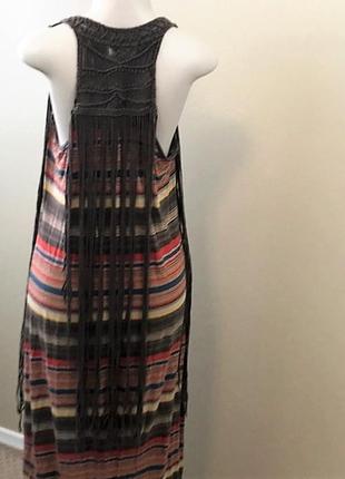 Ralph lauren длинное платье  из натуральной ткани в стиле бохо s m7 фото