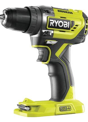 Бесщеточная аккумуляторная дрель-шуруповерт 18в ryobi r18dd5-0 one+