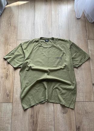 Stussy designs t-shirt olive green l-xl original