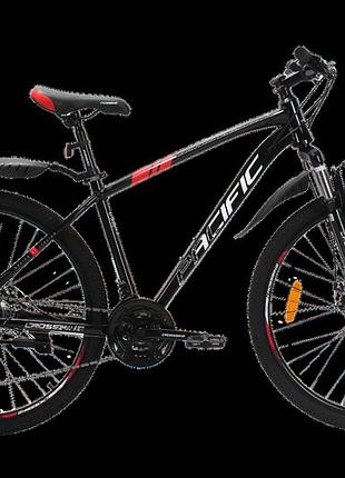 Велосипед crossbike pacific 2025 27,5" 17" чорний-червоний