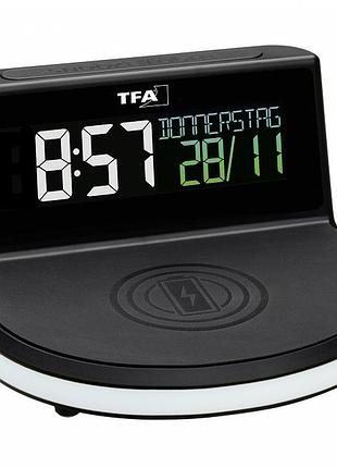 Часы настольные tfa "charge-it wireless" 60202801