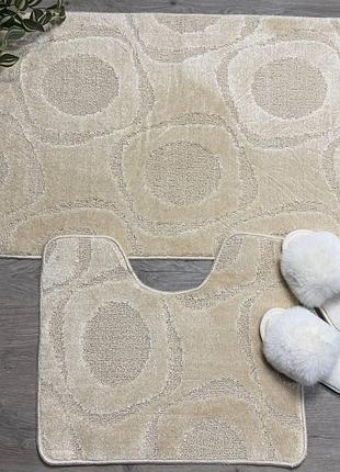 Комплект у ванну classik 60*100 та 60*50см 153-бежевий 0760