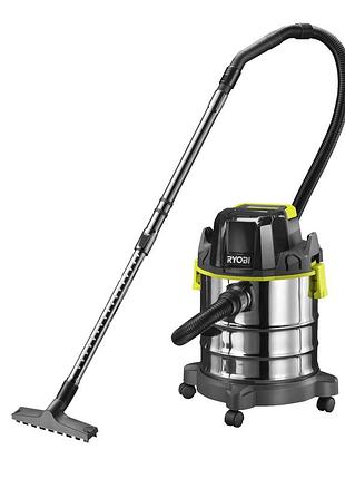 Аккумуляторный пылесос для сухого и влажного мусора ryobi r18wdv-0 one+ 18v