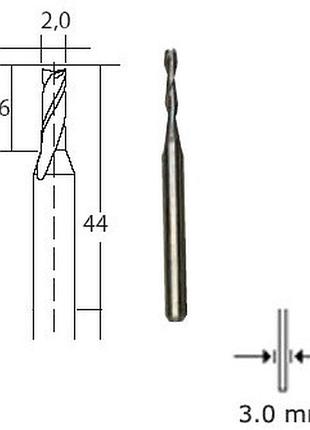 Proxxon 28759, фреза твердосплавная, 2 мм