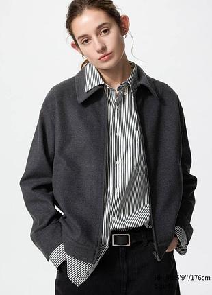 Куртка-сорочка оверсайз uniqlo