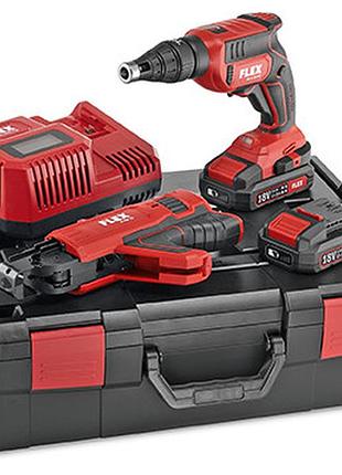 Flex dw 45 18.0-ec m/2.5 set аккумуляторный шуруповерт для гипсокартона 18,0 в с насадкой