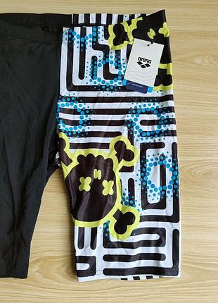Чоловічі плавки боксери джамери arena m crazy labyrinth jammer black-multi 5