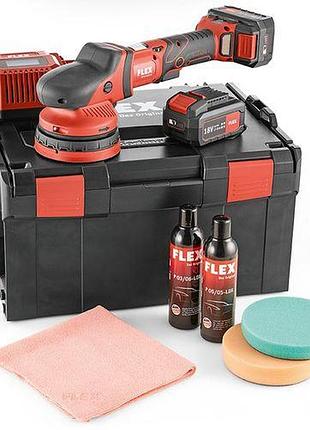 Flex xce 8 125 18.0-ec/5.0 p-set аккумуляторная эксцентриковая полировальная машина 18,0 в