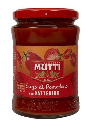 Соус томатный mutti из томатов даттерини e sugo datterino pomodoro, 280 г