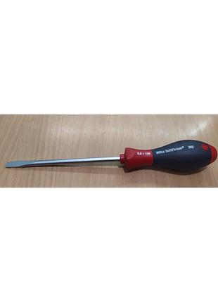 Отвертка прямой шлиц wiha softfinish sl 8-150