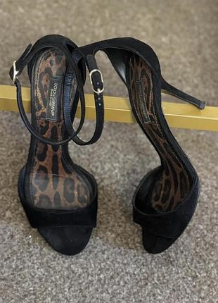 Замшевые босоножки dolce & gabbana