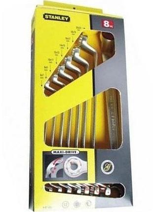 Набор из 8-ми накидных гаечных ключей maxidrive 70° offset stanley