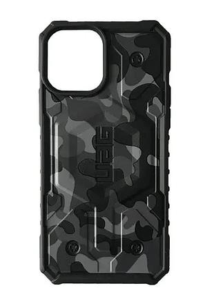 Чехол ударопрочный uag new ≤finder magsafe for iphone 12 pro max/ 13 pro max black-grey