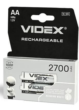Аккумулятор videx hr6/aa 2700mah double blister/2шт ft
