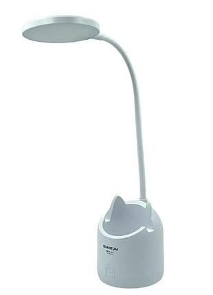 Настольная лампа сенсорная quantum qm-tl1010 torino led з usb ft