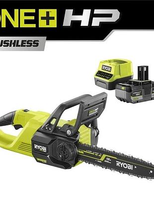 Бесщеточная аккумуляторная цепная пила ryobi ry18csx30a-150