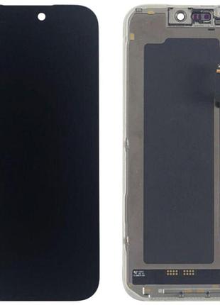 Дисплей apple iphone 17 pro max із сенсором і рамкою, black, оригінал