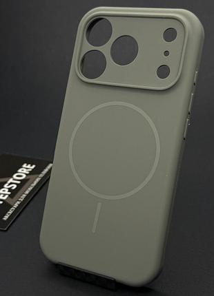 Чохол для iphone 17 pro silicon case magsafe силіконовий закрита камера з мікрофіброю закритим низом